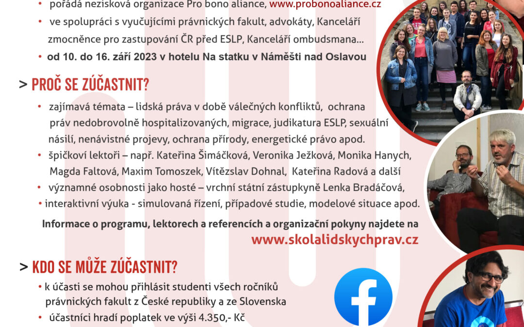 ŠLP 2023 – přihlašování zahájeno!