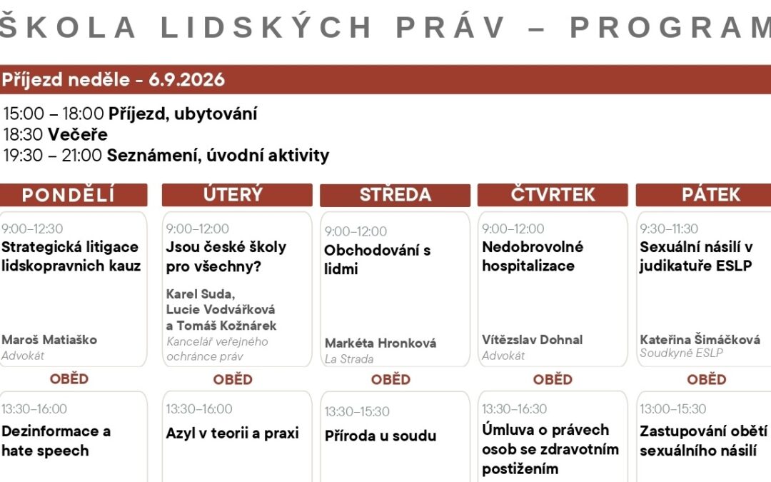 Program ŠLP 2026